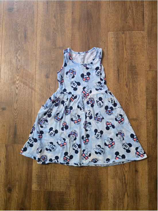 Disney Other - Girls Disney Light Blue Mickey Mouse Dress Size 5
